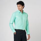 MID-SPRING GREEN SOLID OXFORD SHIRT