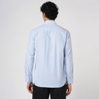 BLUE & WHITE BENGAL STRIPE OXFORD SHIRT