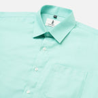 MID-SPRING GREEN SOLID OXFORD SHIRT