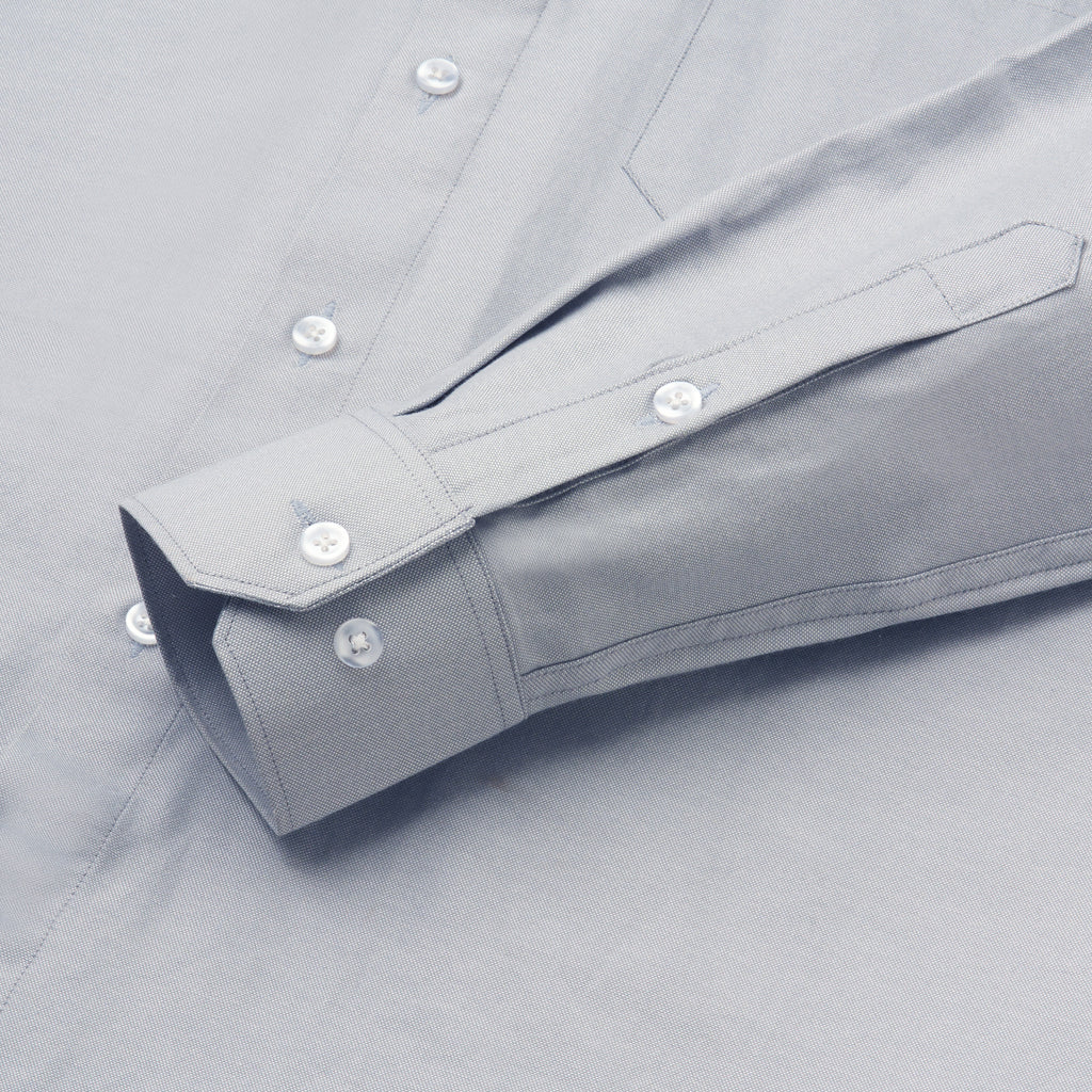 LIGHT GRAY OXFORD SOLID SHIRT
