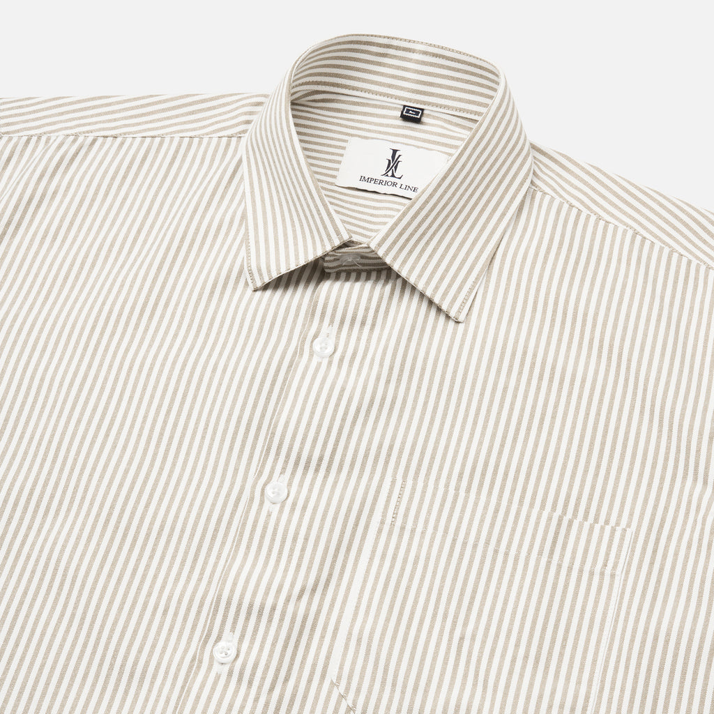 MUSTARD BENGAL STRIPE OXFORD SHIRT