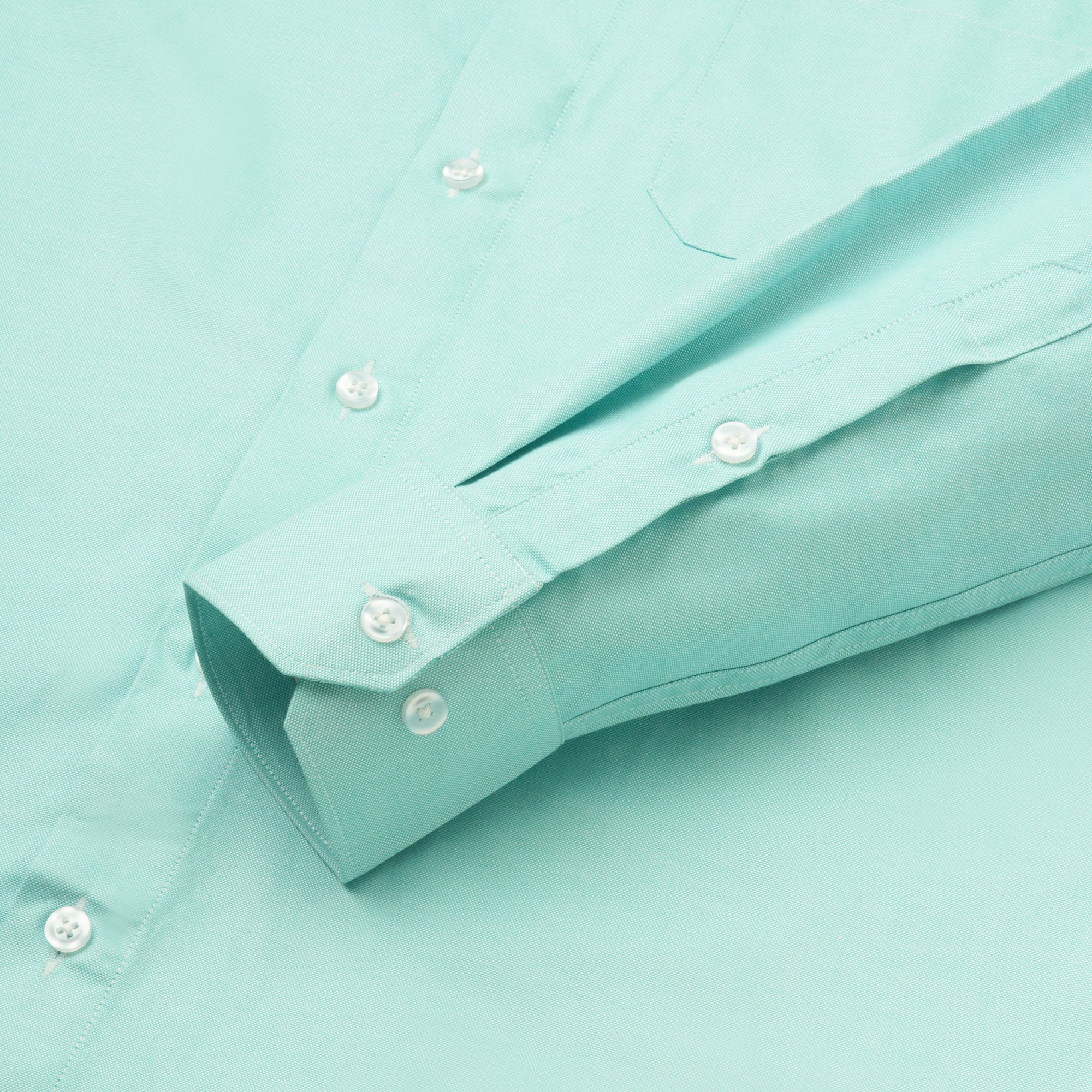 MID-SPRING GREEN SOLID OXFORD SHIRT