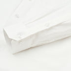 WHITE SLUB PATTERN SOLID SHIRT