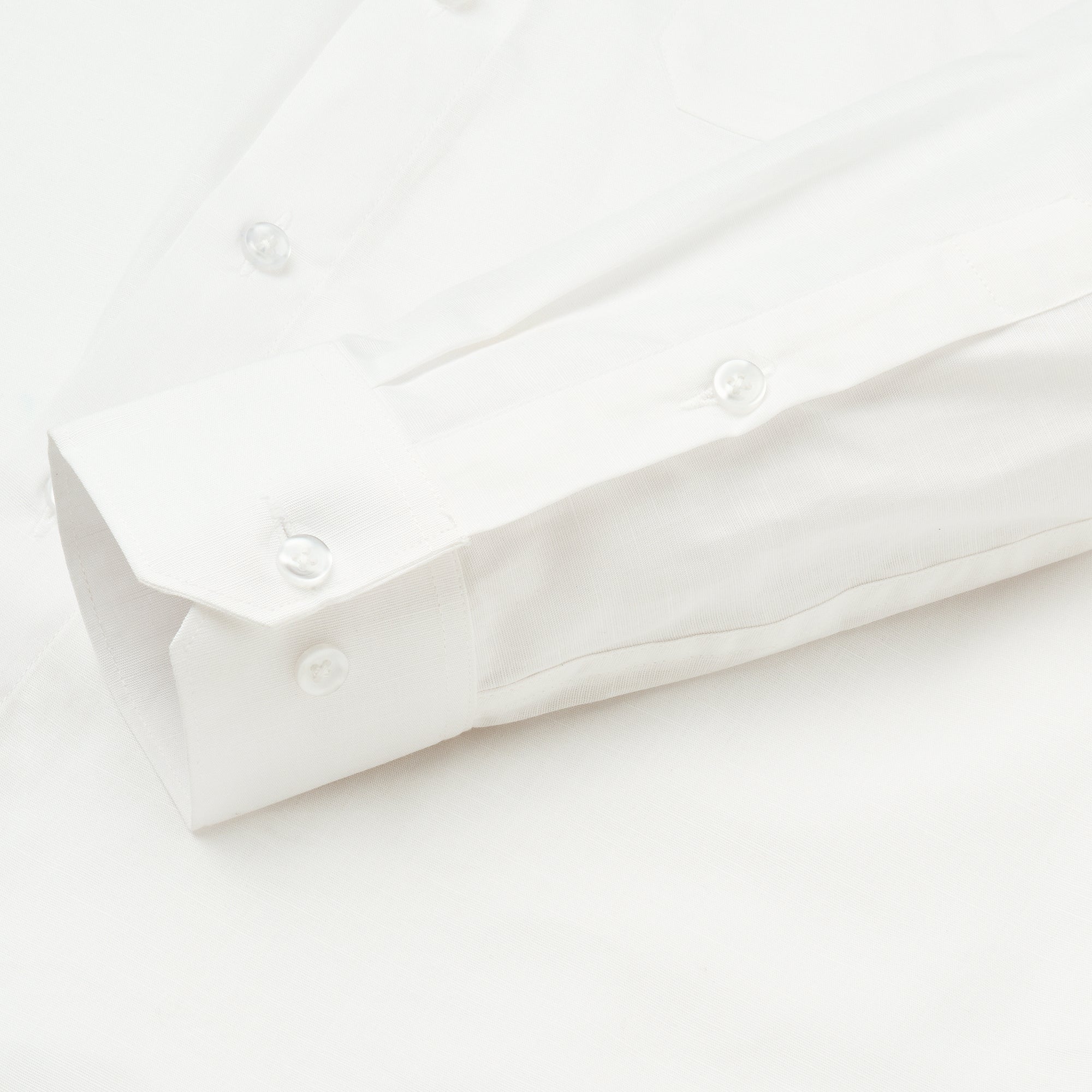 WHITE SLUB PATTERN SOLID SHIRT