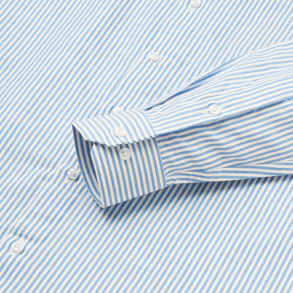 BLUE & WHITE BENGAL STRIPE OXFORD SHIRT