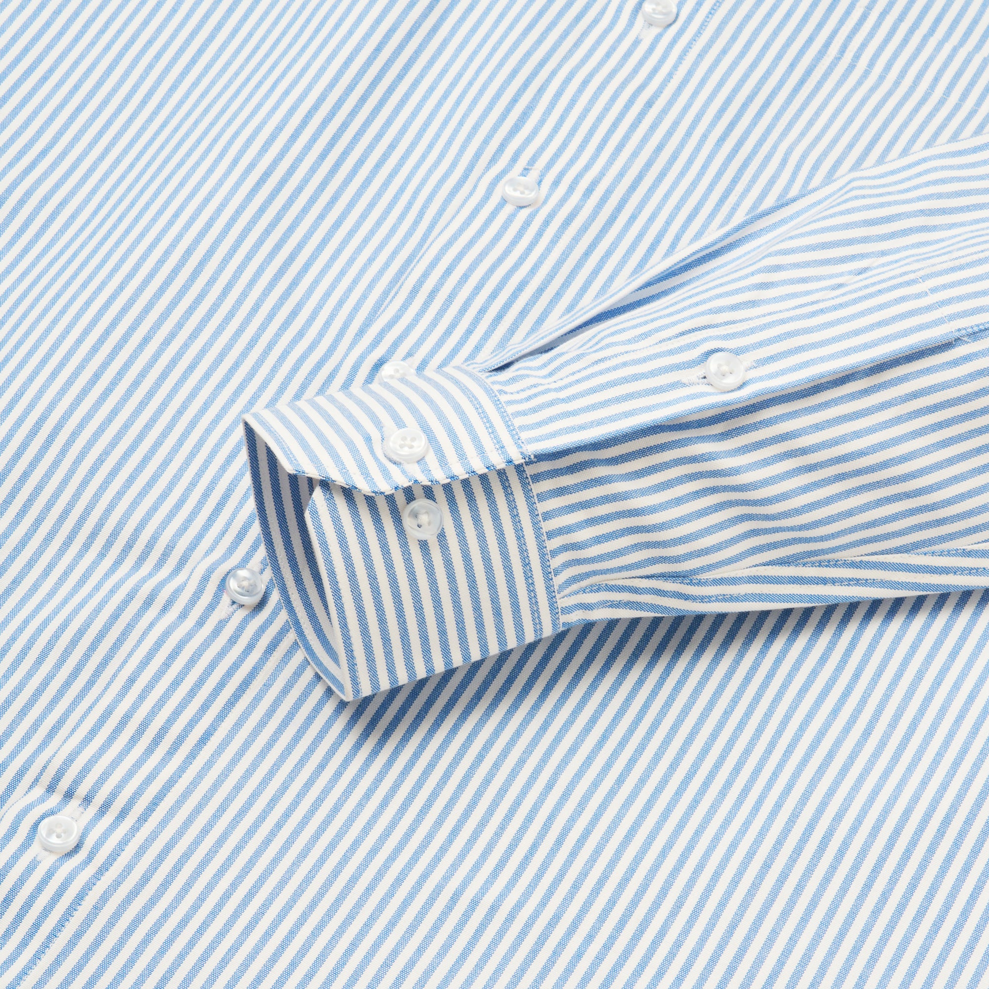 BLUE & WHITE BENGAL STRIPE OXFORD SHIRT