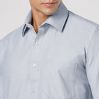 LIGHT GRAY OXFORD SOLID SHIRT