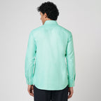 MID-SPRING GREEN SOLID OXFORD SHIRT