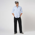 BLUE & WHITE BENGAL STRIPE OXFORD SHIRT