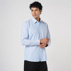 BLUE & WHITE BENGAL STRIPE OXFORD SHIRT