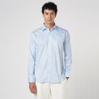 SKY BLUE & WHITE CANDY STRIPE SHIRT
