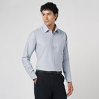 LIGHT GRAY OXFORD SOLID SHIRT