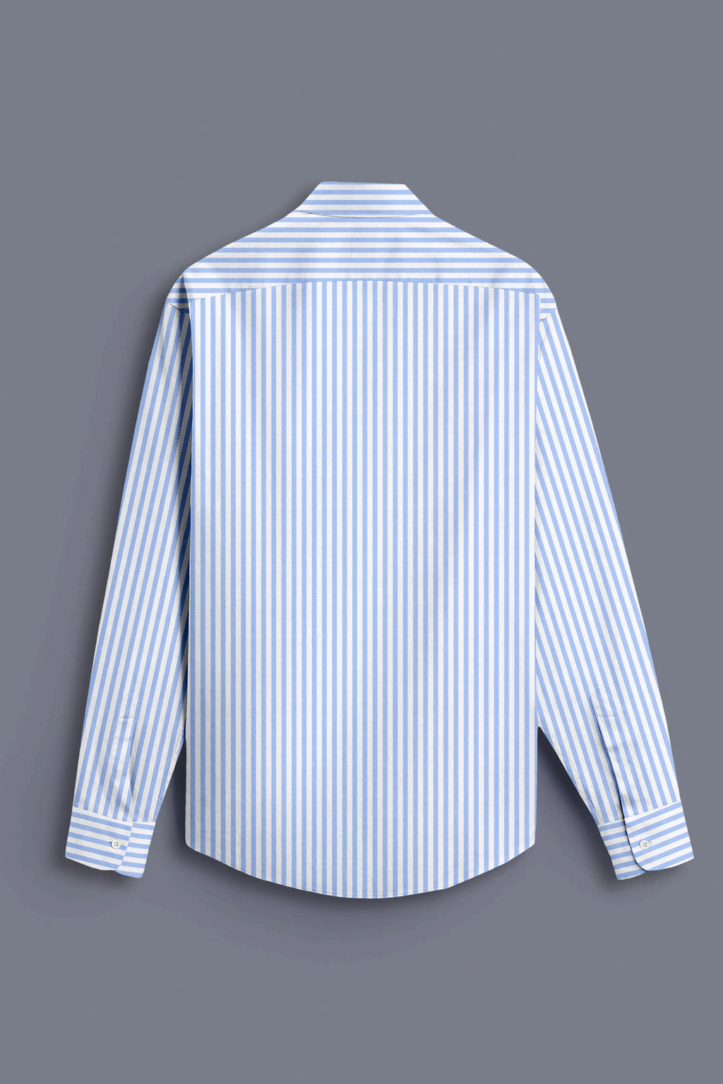 SKY BLUE & WHITE CANDY STRIPE SHIRT