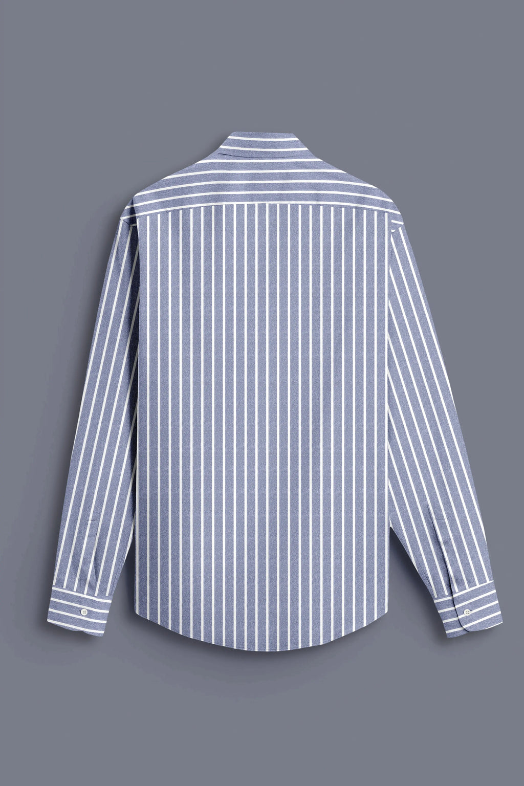 DARK GRAY BUTCHER'S STRIPE OXFORD SHIRT
