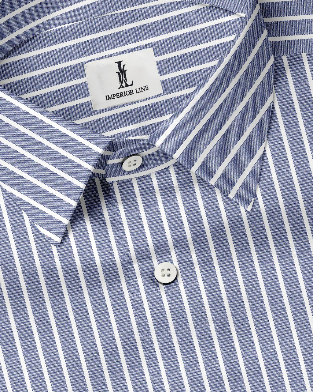 DARK GRAY BUTCHER'S STRIPE OXFORD SHIRT