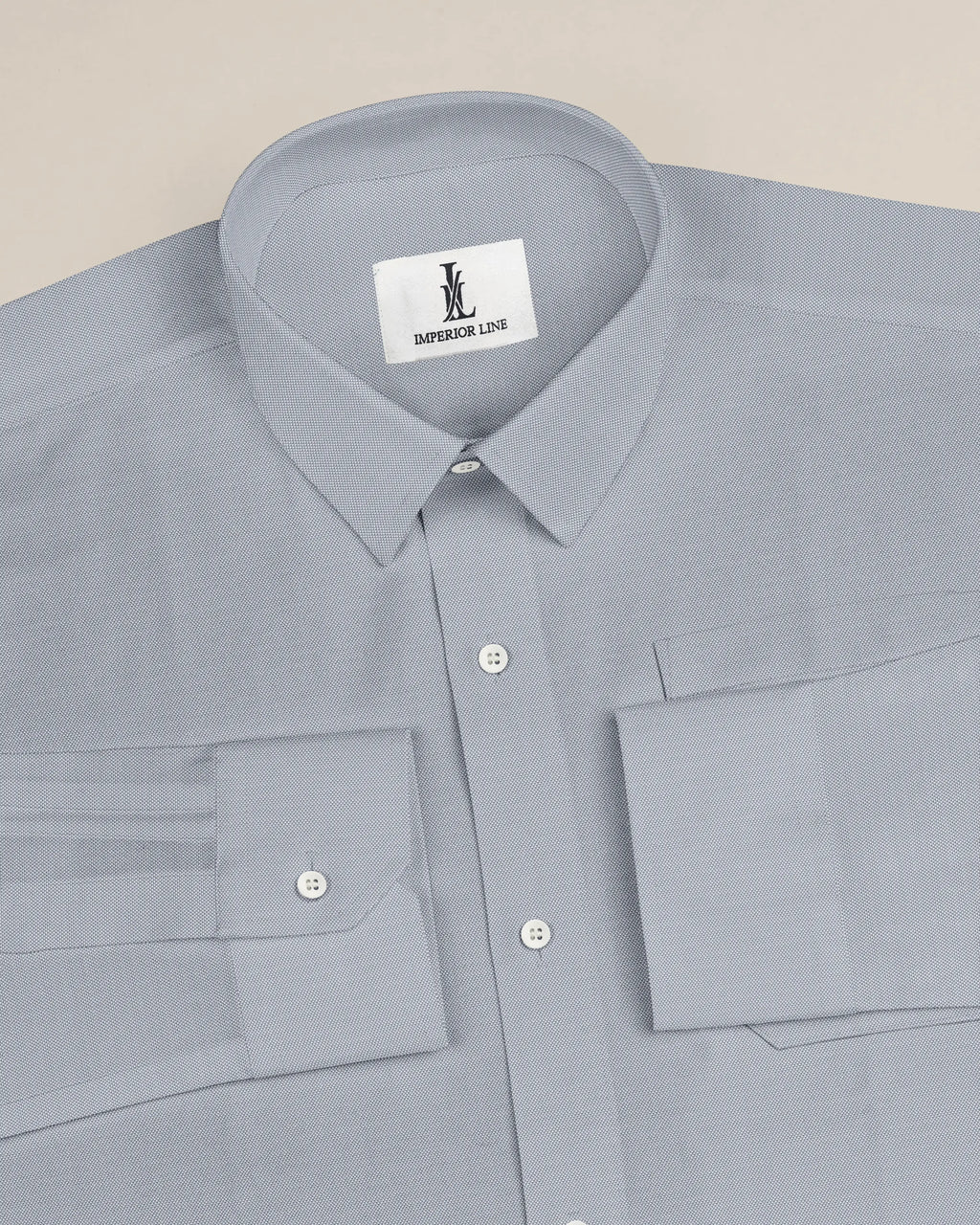 LIGHT GRAY OXFORD SOLID SHIRT
