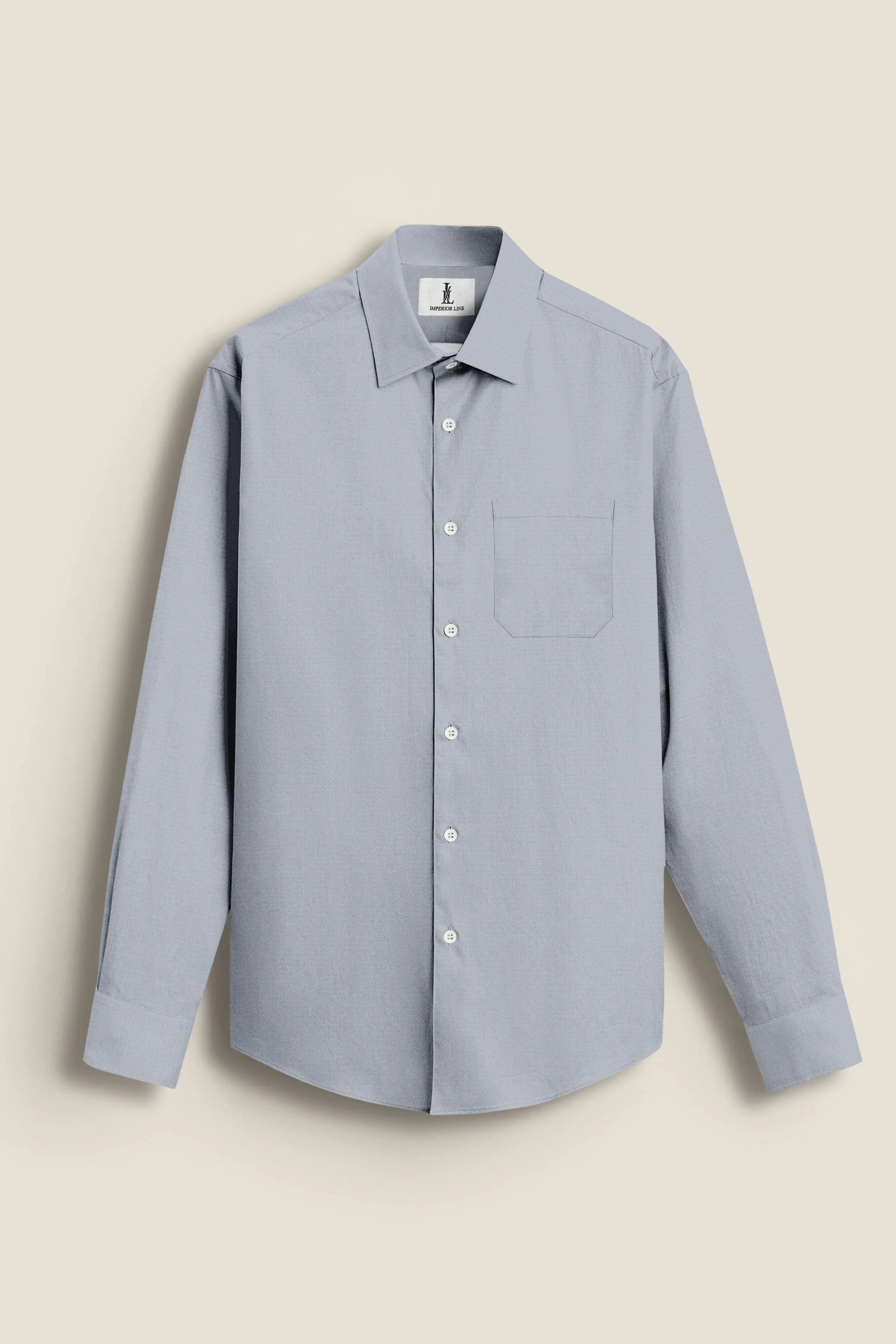 LIGHT GRAY OXFORD SOLID SHIRT