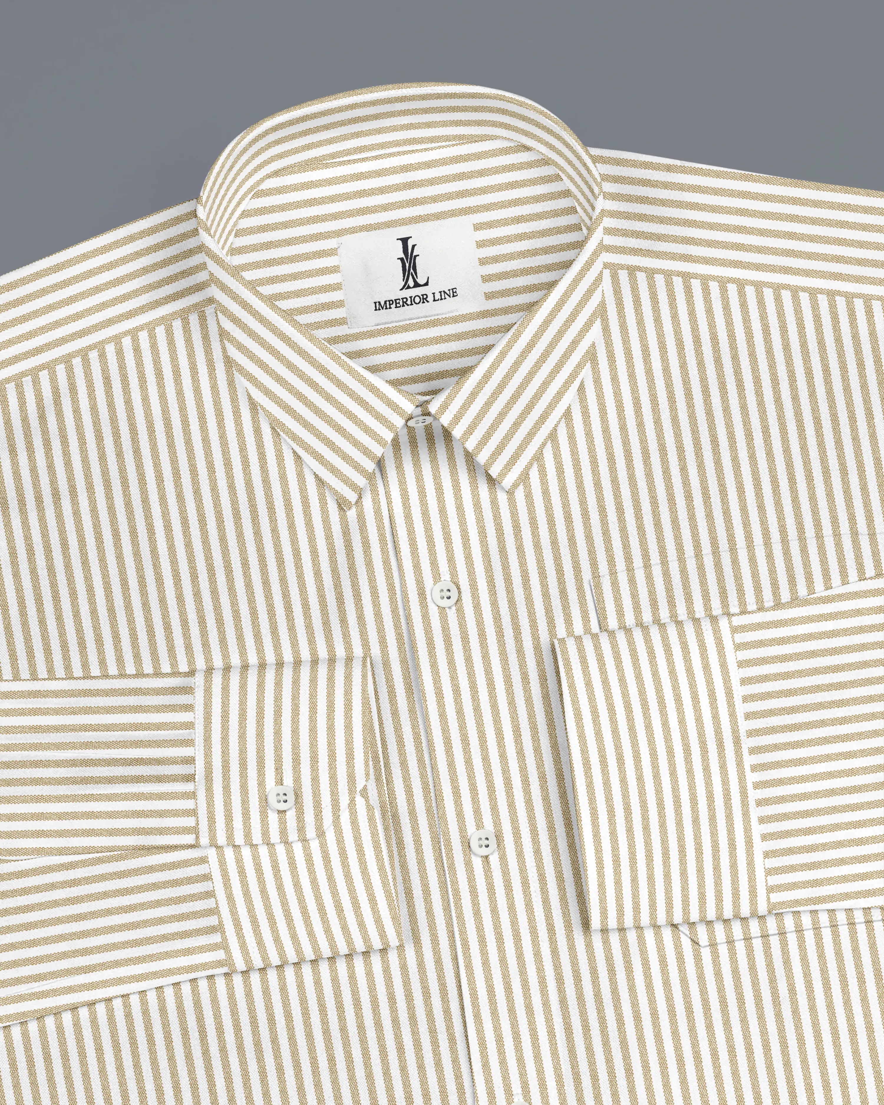 MUSTARD BENGAL STRIPE OXFORD SHIRT