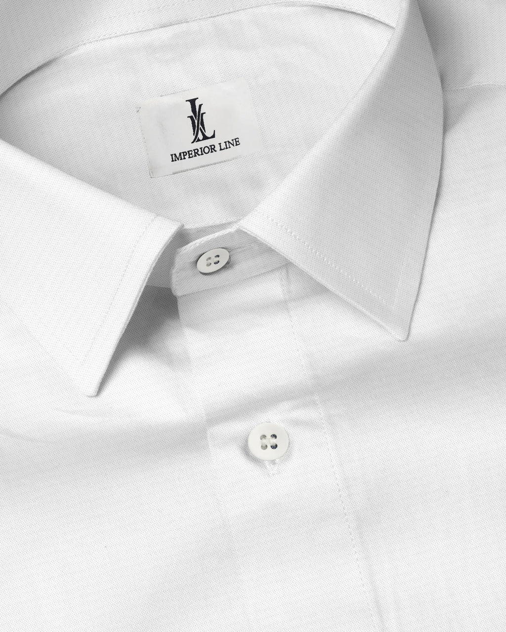 WHITE SLUB PATTERN SOLID SHIRT