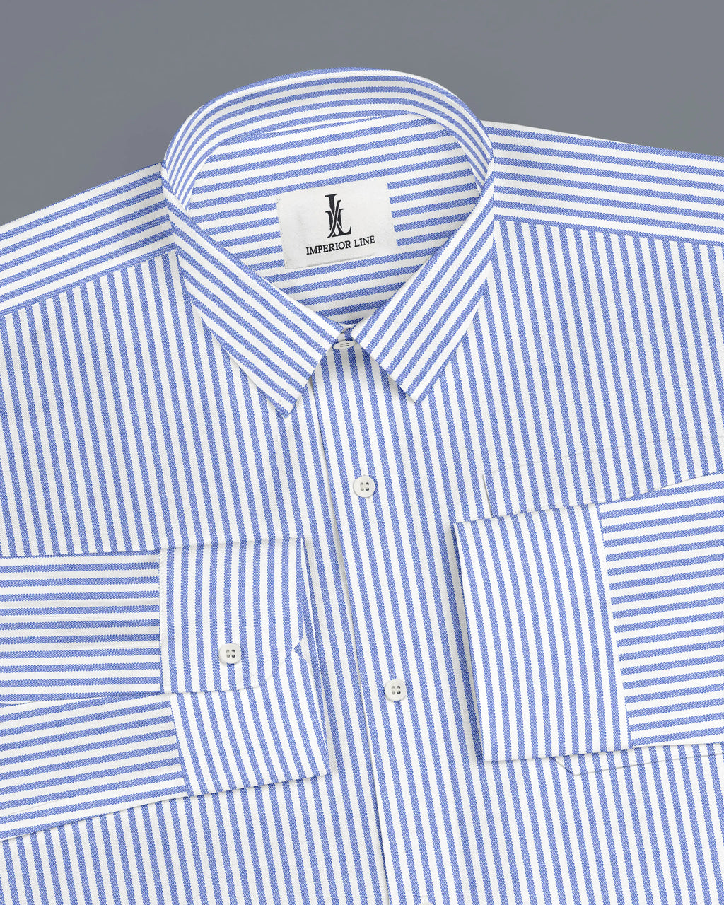 BLUE & WHITE BENGAL STRIPE OXFORD SHIRT