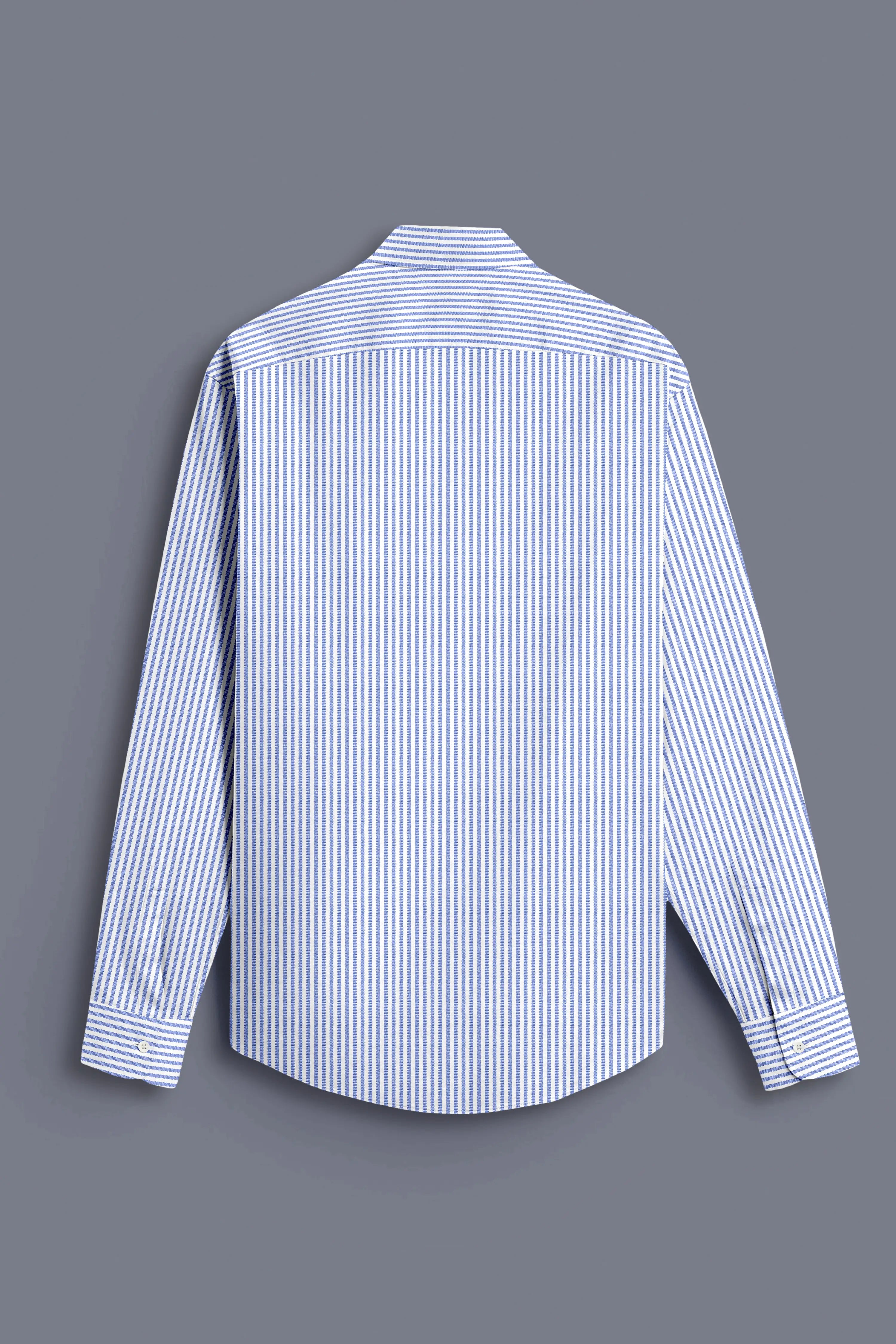 BLUE & WHITE BENGAL STRIPE OXFORD SHIRT